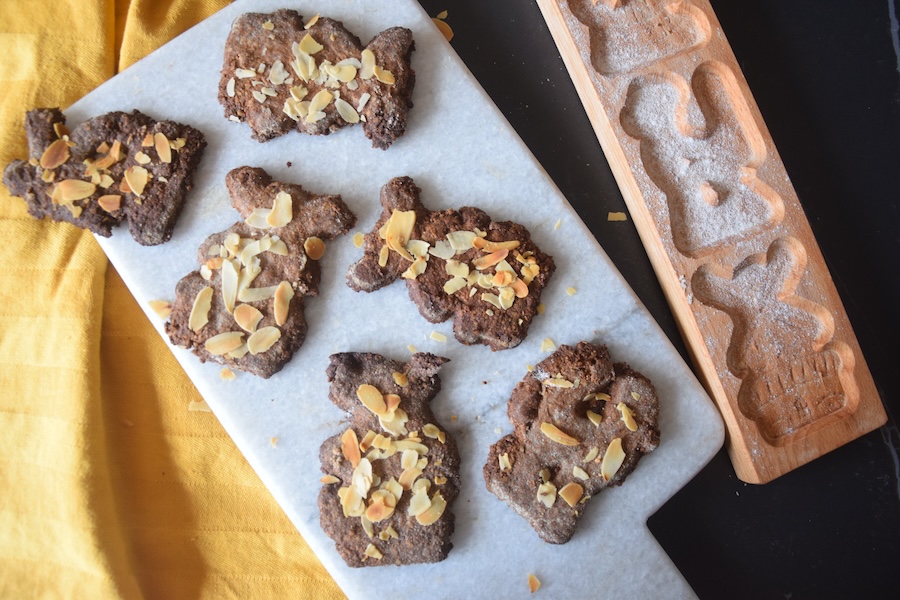 glutenvrije speculaas met geschaafde amandelen