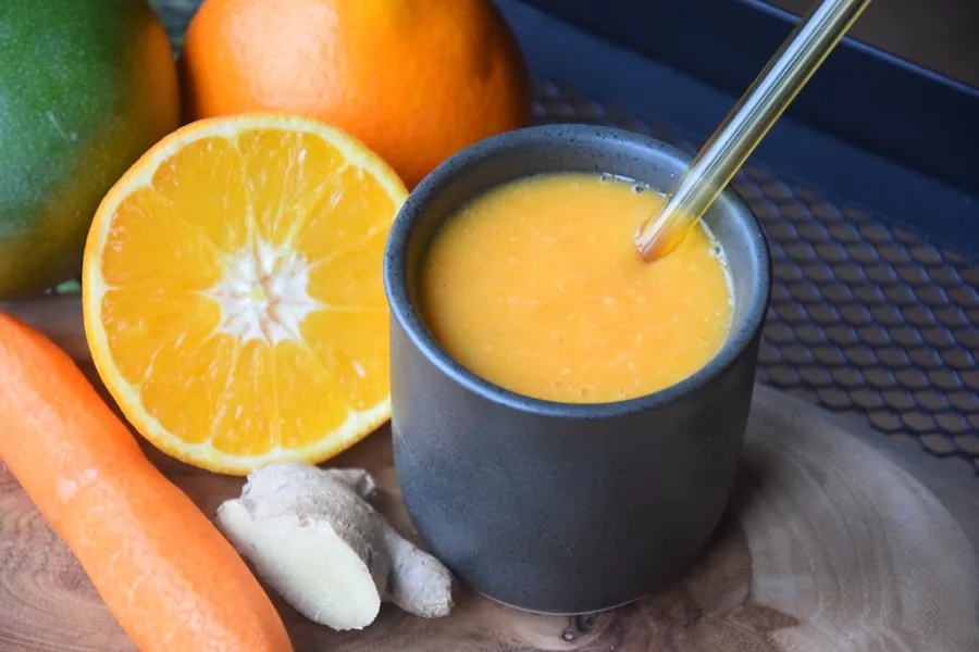 oranje ontbijtsmoothie